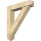 Ekena Millwork Traditional Arts and Crafts Rough Sawn Bracket w/ Offset Brace, Douglas Fir, 8"W x 40"D x 44"H BKT0806X40X44TRA03RDF - alternate 1